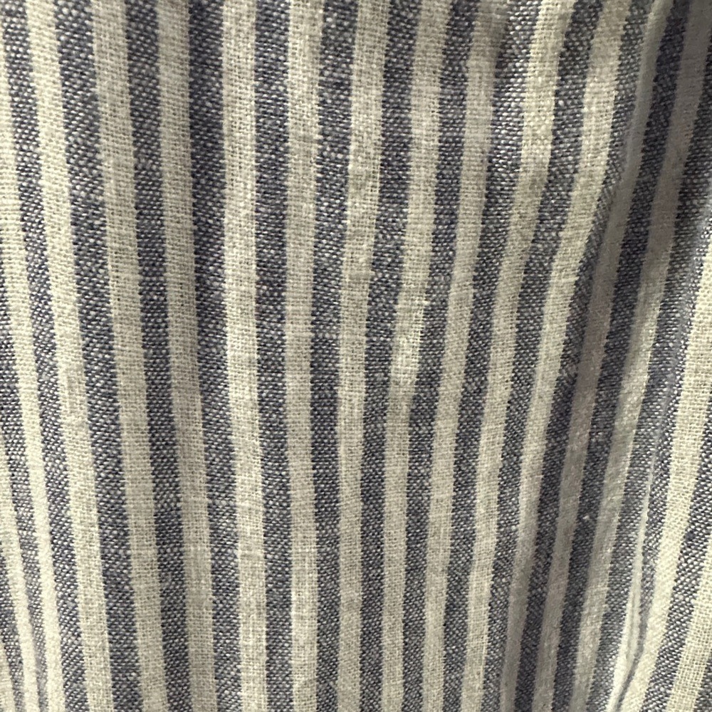 Universal Thread Blue White Striped Linen Blend Romper Womens‎ Medium NWT - Picture 5 of 6